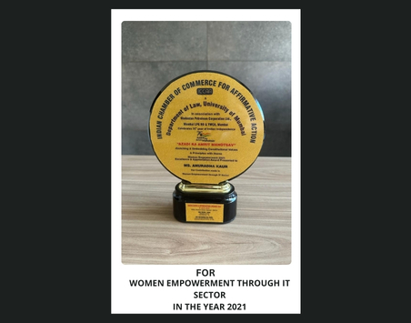 Women Empowerment Award In 2021